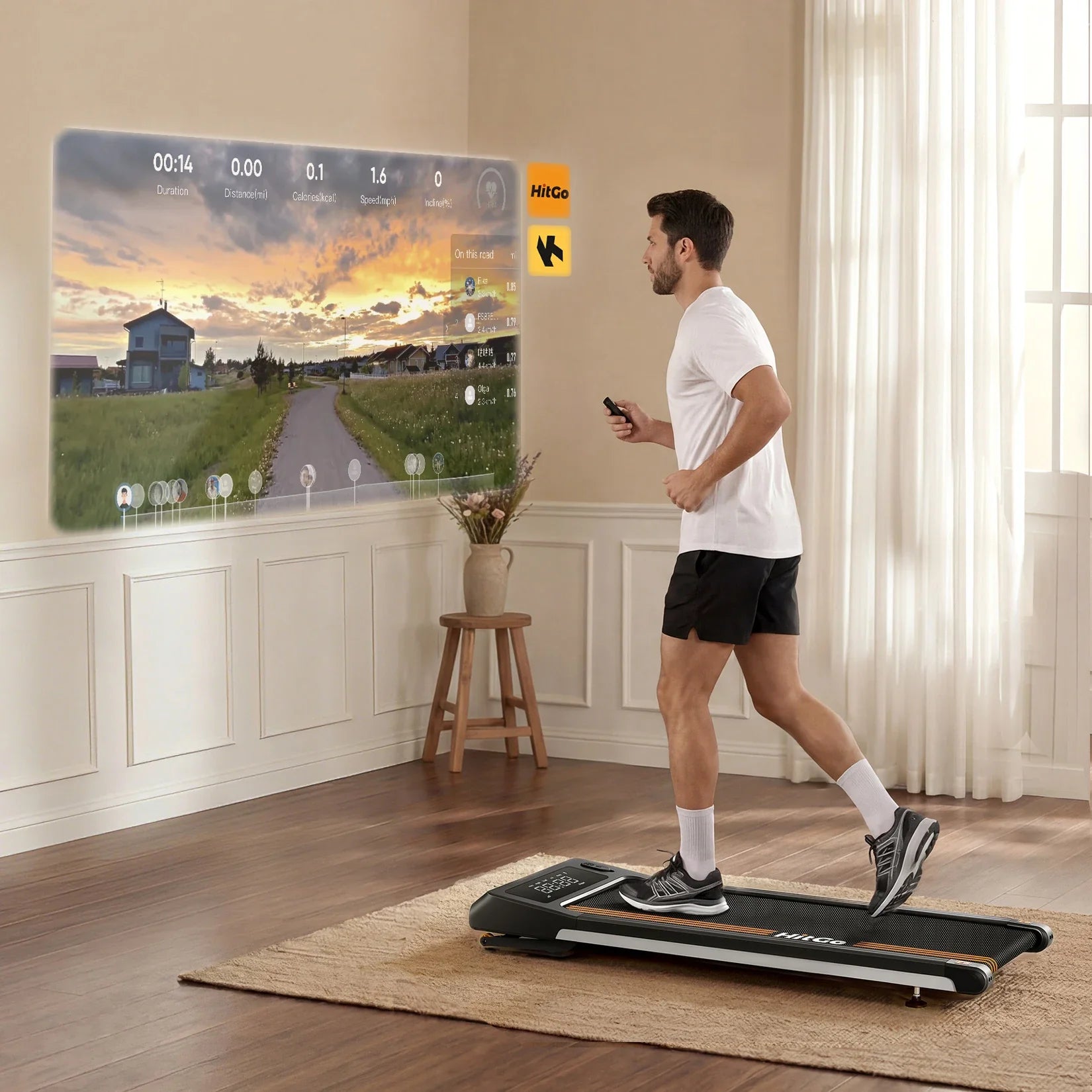 H1 Plus Auto Incline Under-Desk Walking Pad