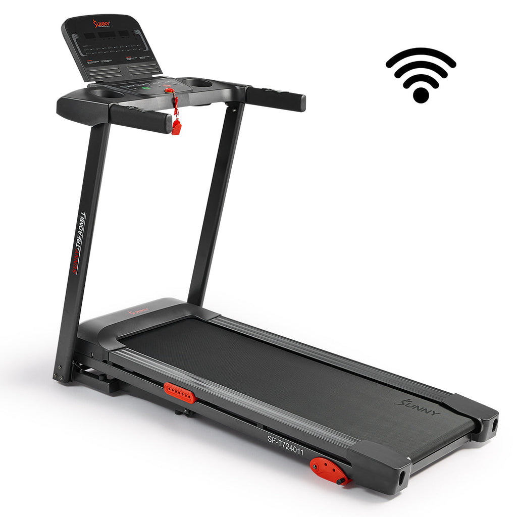 Sunny Health & Fitness Active 300 Smart Manual Incline Wi-Fi Treadmill