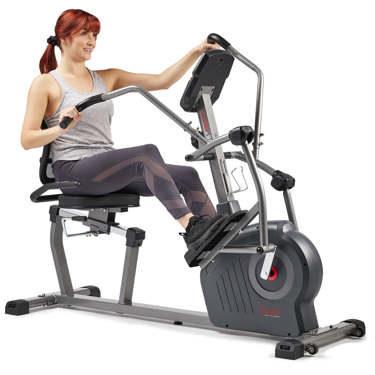 Sunny Health & Fitness Performance Elite Magnetic Recumbent Elliptical Cross Trainer