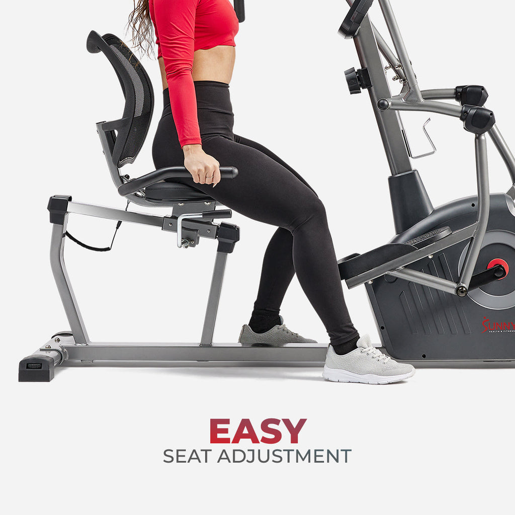 Sunny Health & Fitness Performance Elite Magnetic Recumbent Elliptical Cross Trainer