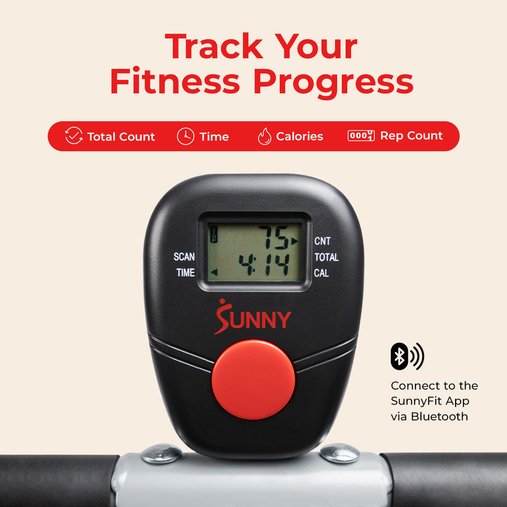 Sunny Health & Fitness Upright Row-N-Ride® Squat Assist Trainer Machine for Abs and Glute Workout