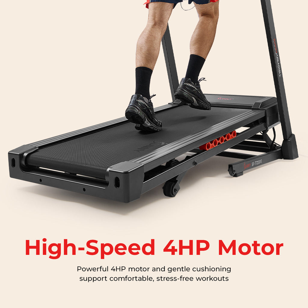 Sunny Health & Fitness Excel Smart Incline/Decline 20” Deck Treadmill with 300LB Weight Capacity