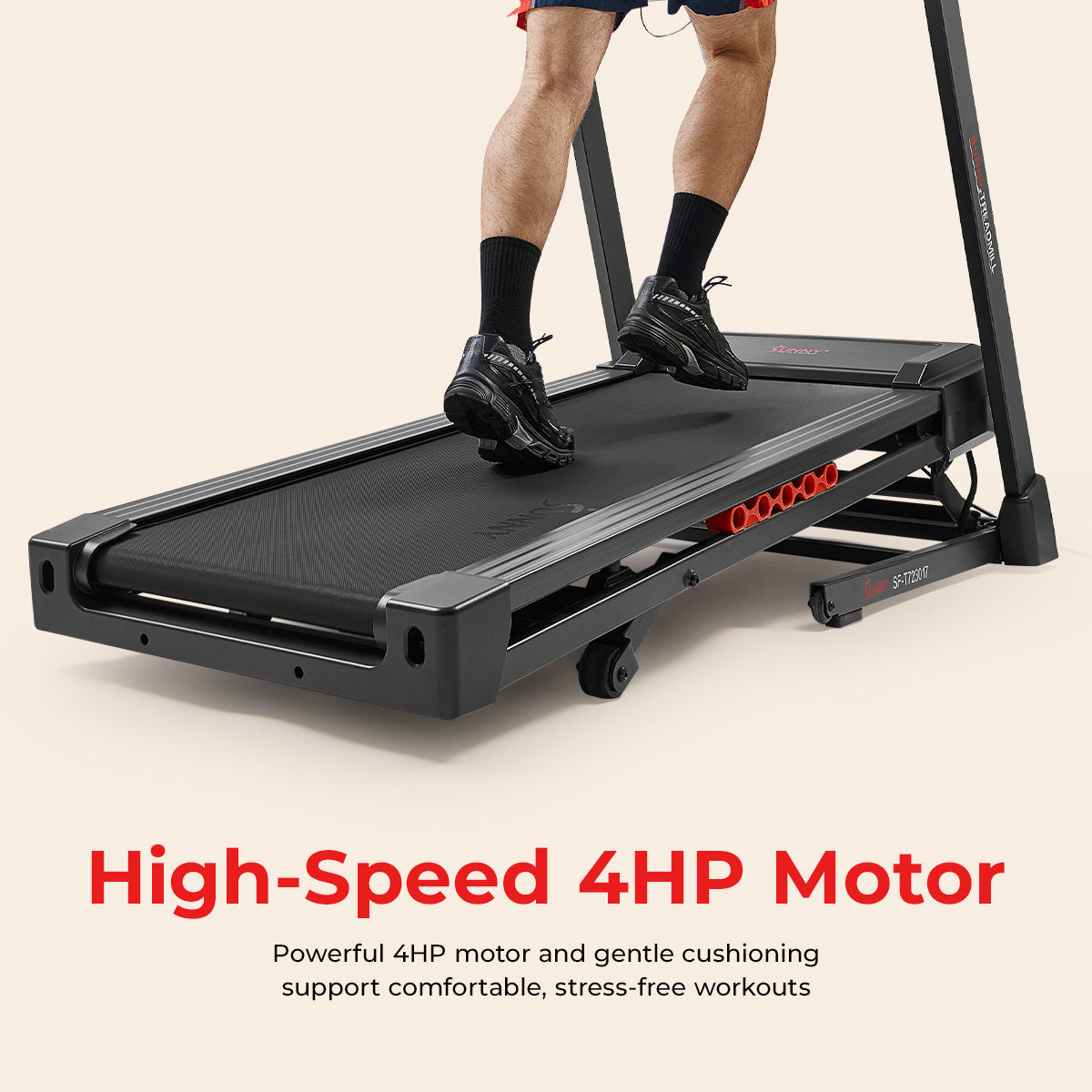 Sunny Health & Fitness Excel Smart Incline/Decline 20” Deck Treadmill with 300LB Weight Capacity