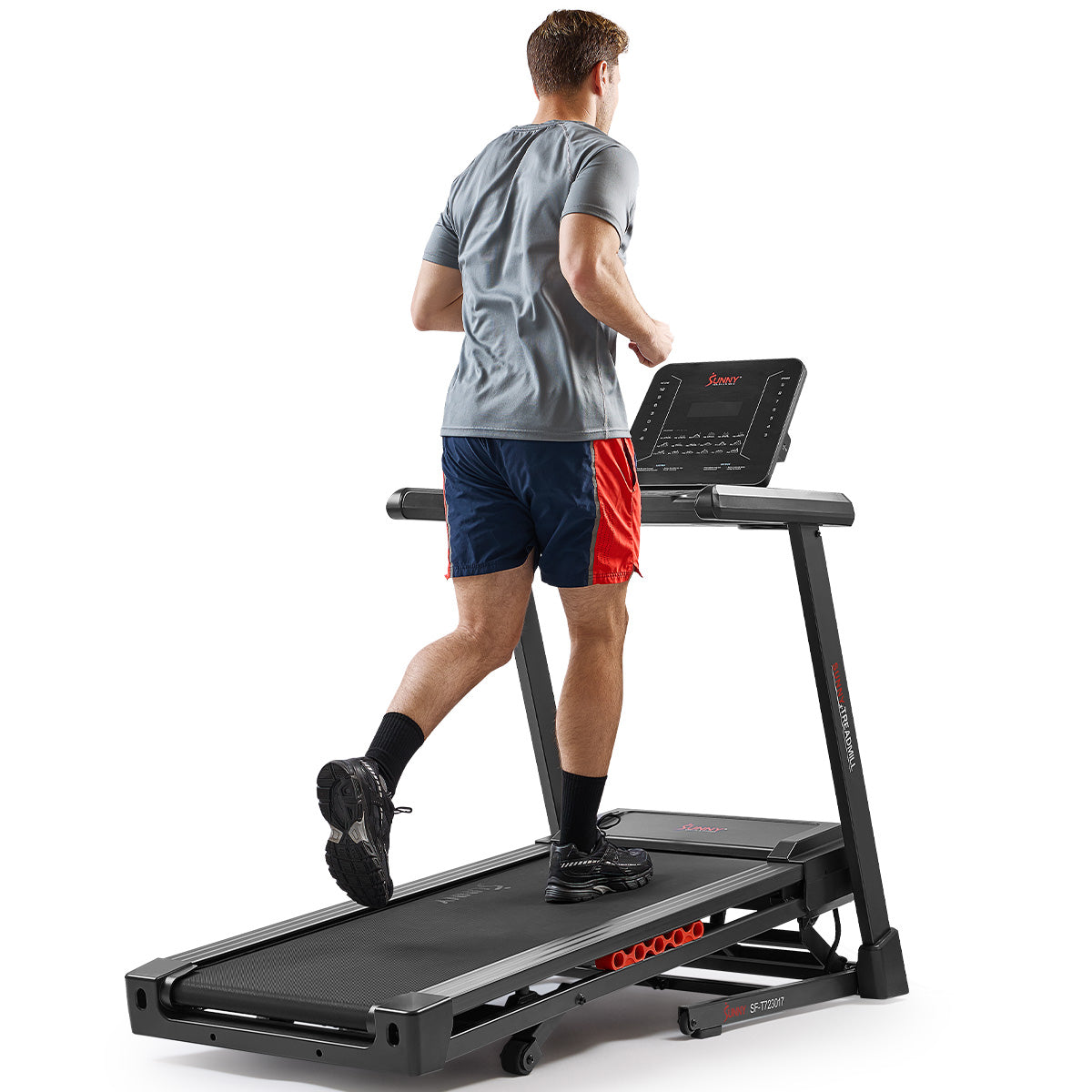 Sunny Health & Fitness Excel Smart Incline/Decline 20” Deck Treadmill with 300LB Weight Capacity