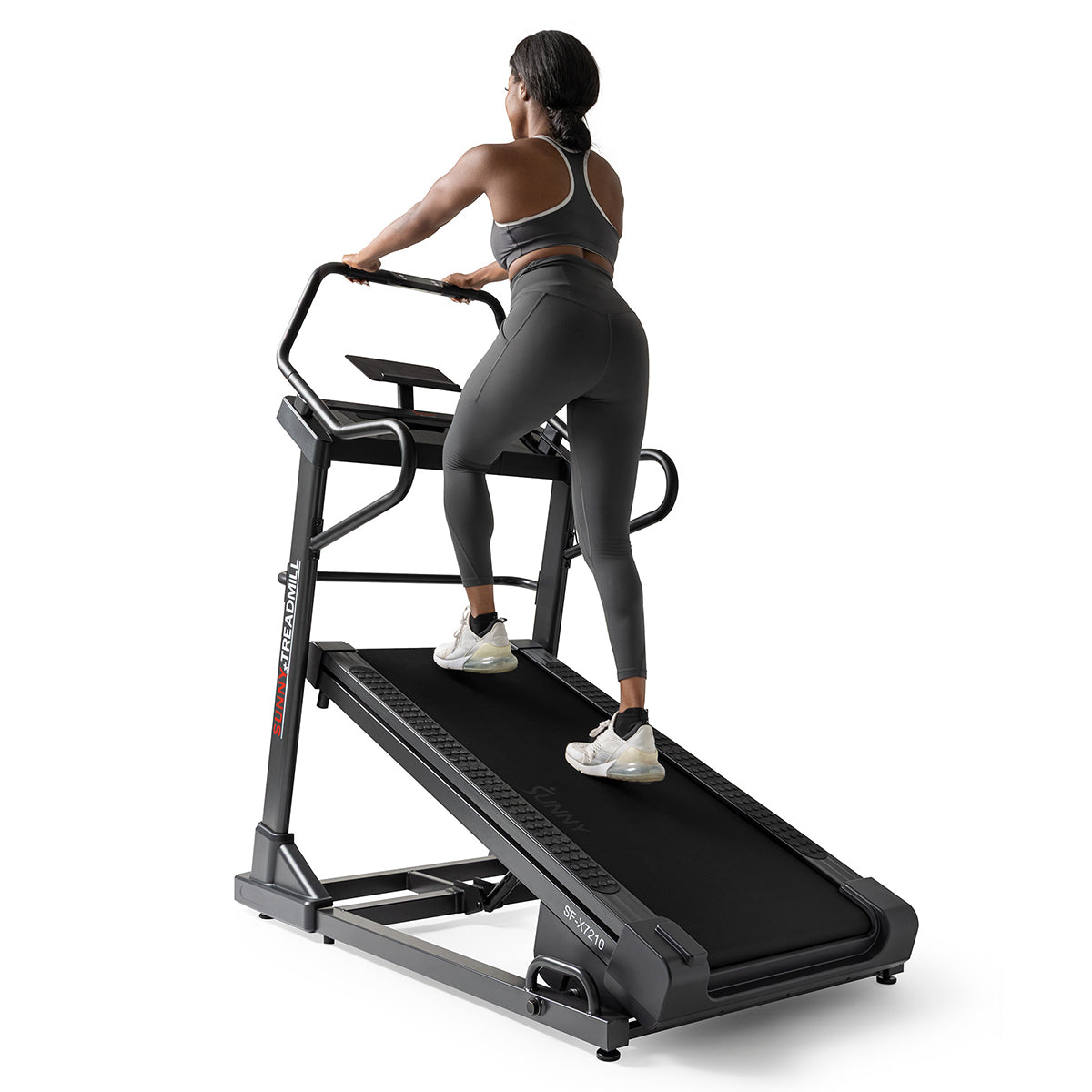 Sunny Health & Fitness Premium Ultimate Incline Decline Treadmill