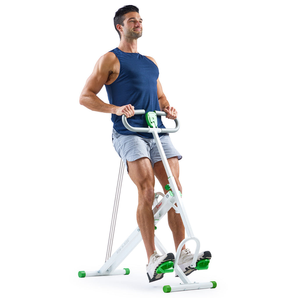 Sunny Health & Fitness Upright Row-N-Ride® Squat Assist Trainer Machine for Abs and Glute Workout