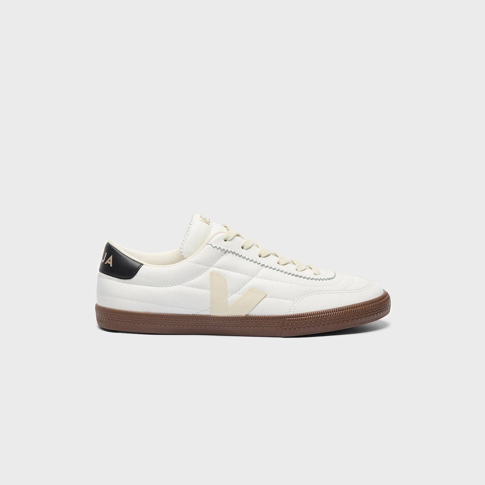 Veja Panenka Leather - White / Black / Bark
