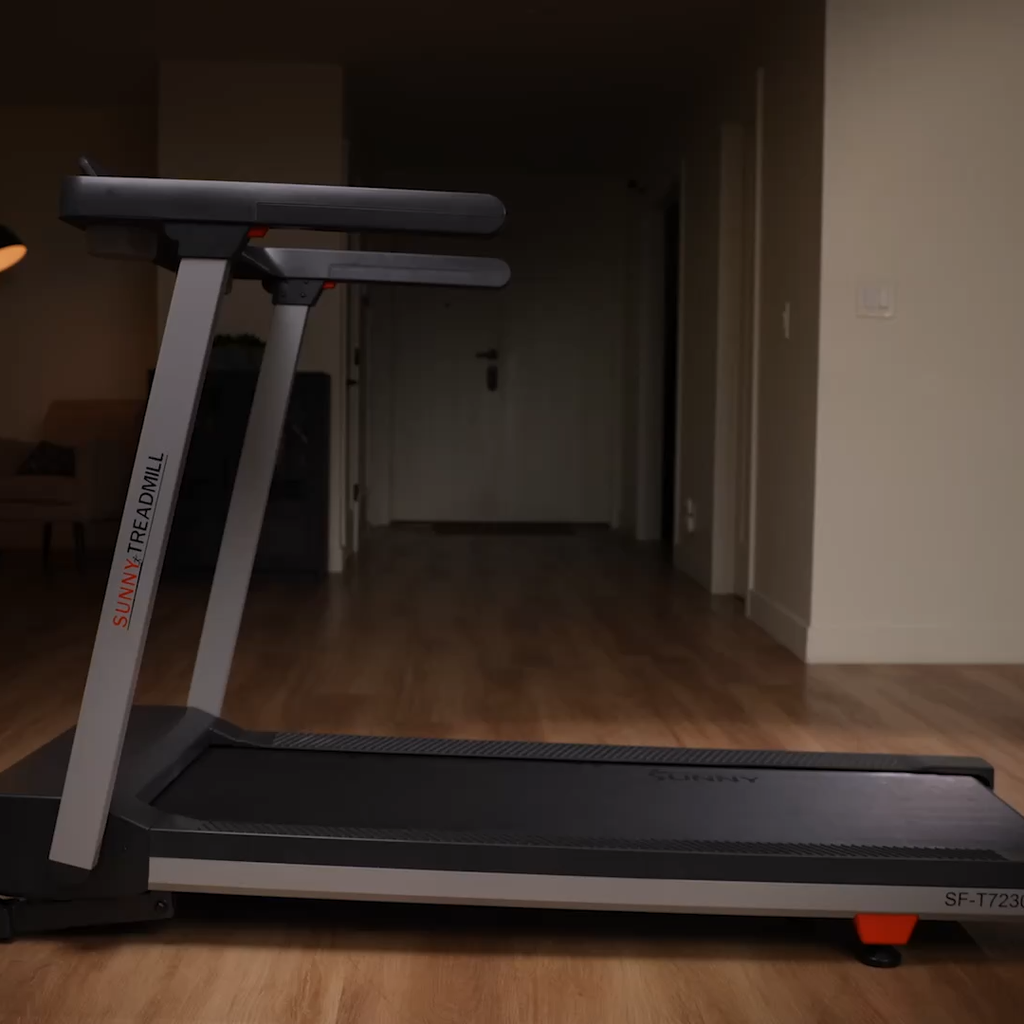 Sunny Health & Fitness OneClick-Fold 20" Smart Auto Incline Treadmill With No Assembly Required