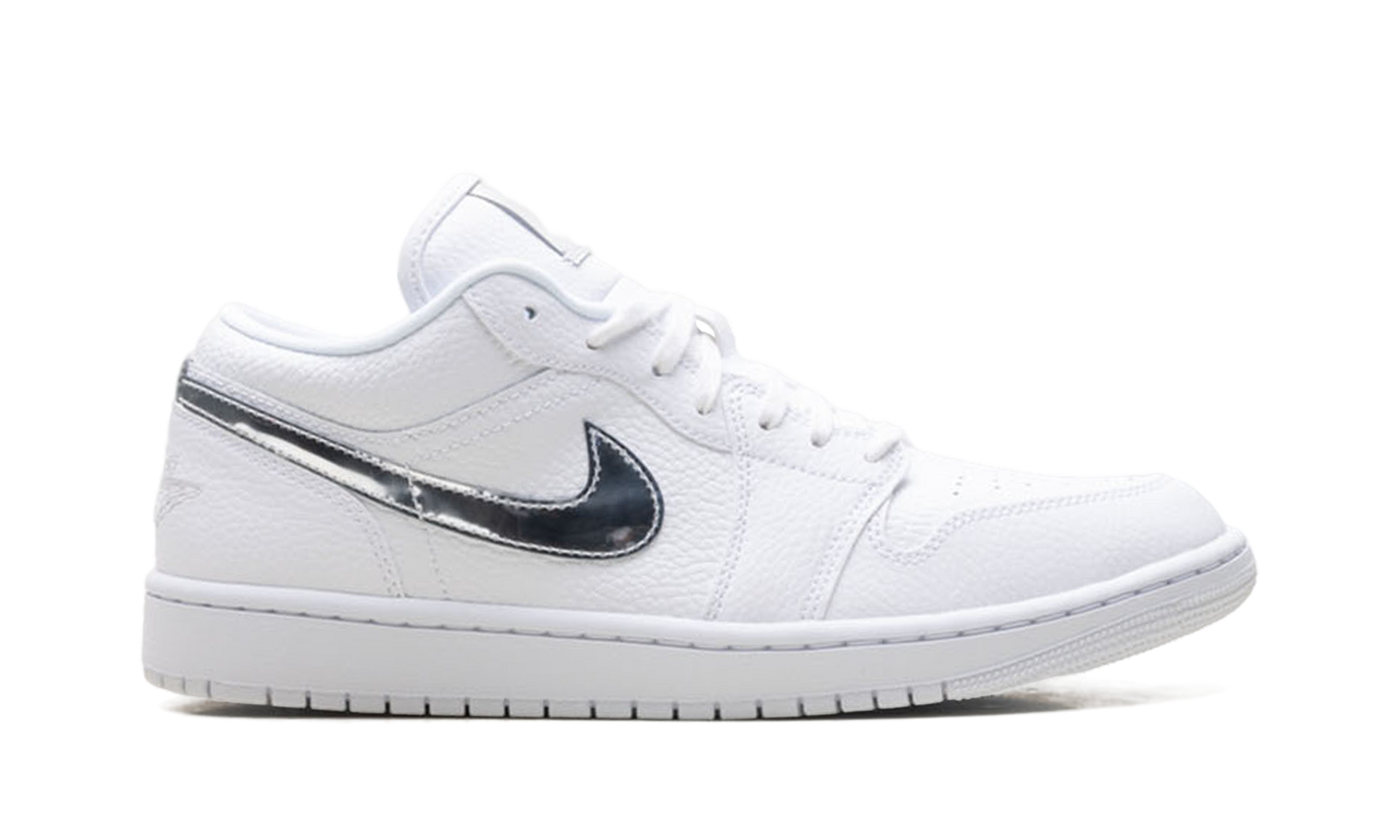 Womens Air Jordan 1 Low SE "White Metallic Silver'" IQ9381 100